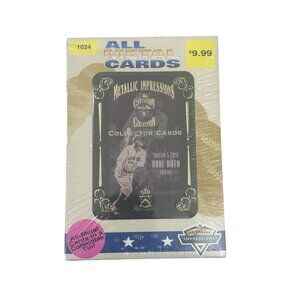 Babe Ruth All Metal Cards Metallic Impressions Collector Cards & Tin 1994